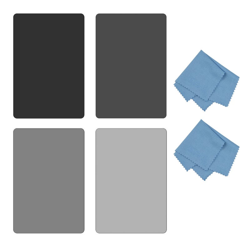 SIOTI Square Filter Kit 4X6'' (100X150mm) with ND2 & ND4 & ND8 & ND16 for Cokin Z Lee Hitech Sioti Holder (ND) - Image 1